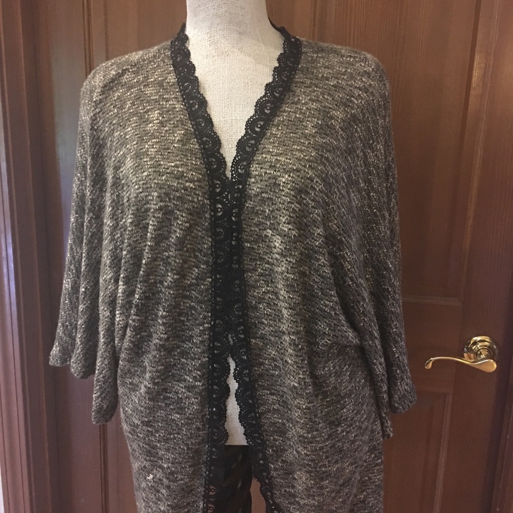 Knit kimono